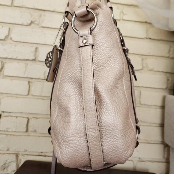 Euc Coach Alexadra Gold Leather Studded Shoulder Bag/Handbag - Picture 4 of 13